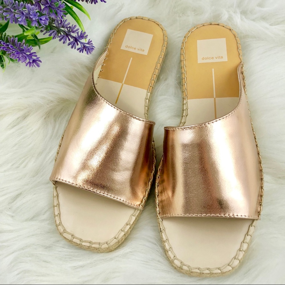 ❌SOLD❌ 🌟NIB DOLCE VITA Banji Espadrille Sandals Rose Gold